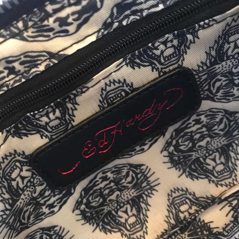 Ed Hardy NWOT Horse Themed Rhinestone With Charms Shoulder Bag - Picture 9 of 12